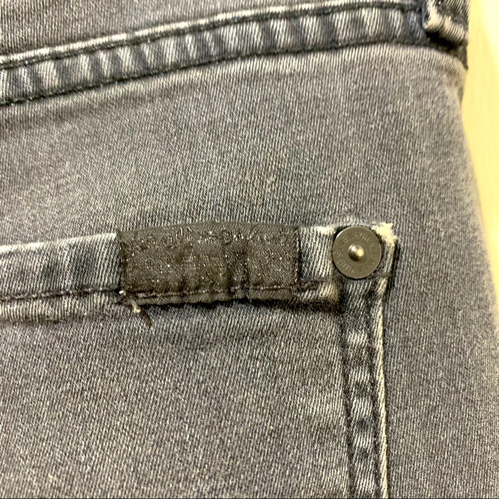 Seven for all mankind black wash skinny bootcut